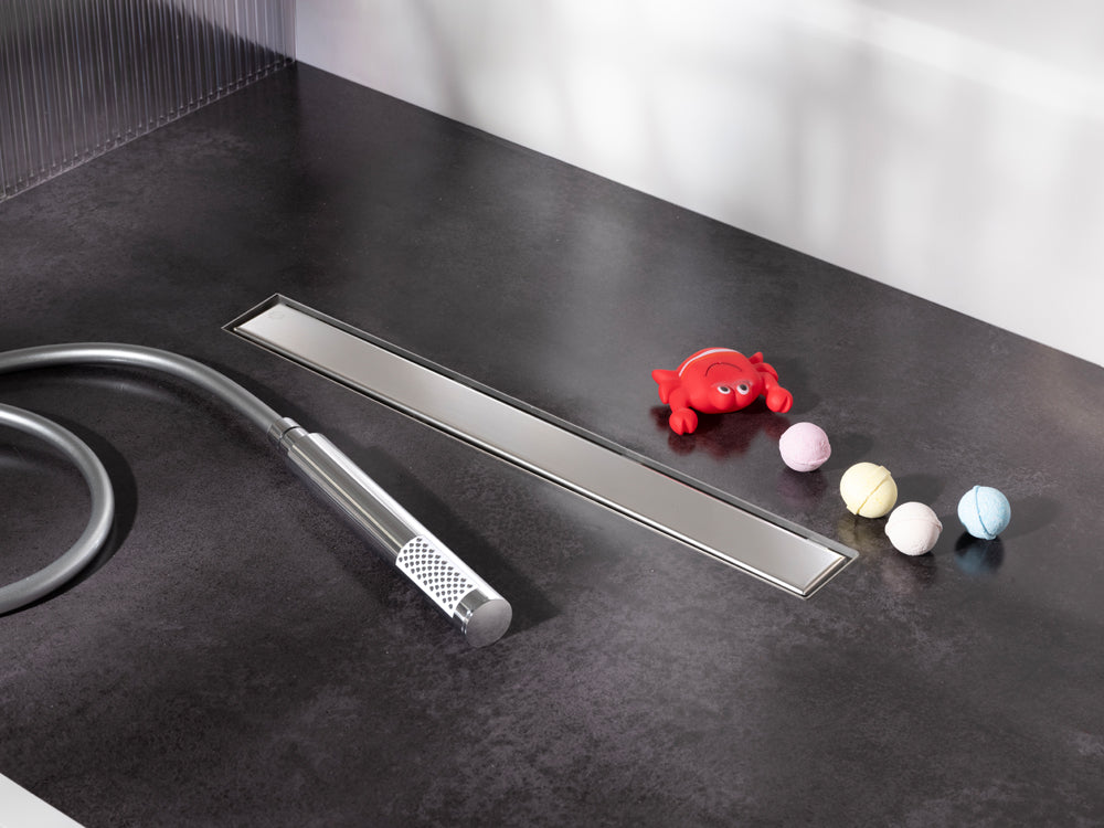 Canalina modulare a filo pavimento Lineardrain Easy In-Tile Aisi 304 Ferplast Taglia: 6x70cm. ø 40mm.