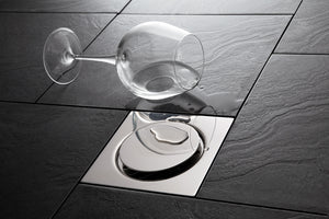 Piletta a filo pavimento 15x15 Aisi 304 Ferplast Diametro: ø40