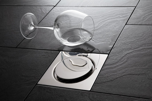 Piletta a filo pavimento 15x15 Aisi 304 Ferplast Diametro: ø40