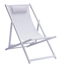 Sdraio Mare in alluminio e textilene Greenwood Materiale: Alluminio, Colore: Bianco sandy ed ecru'