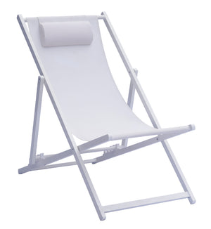 Sdraio Mare in alluminio e textilene Greenwood Materiale: Alluminio, Colore: Bianco sandy ed ecru'