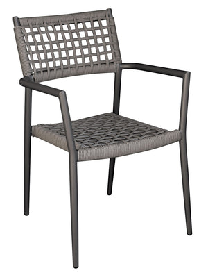 Sedia Padova in alluminio Greenwood antracite Colore: Grigio / Antracite, Materiale: Alluminio