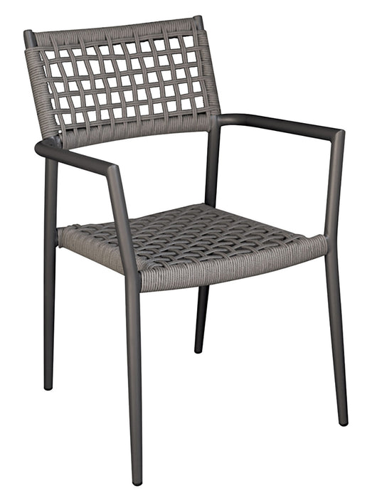 Sedia Padova in alluminio Greenwood antracite Colore: Grigio / Antracite, Materiale: Alluminio