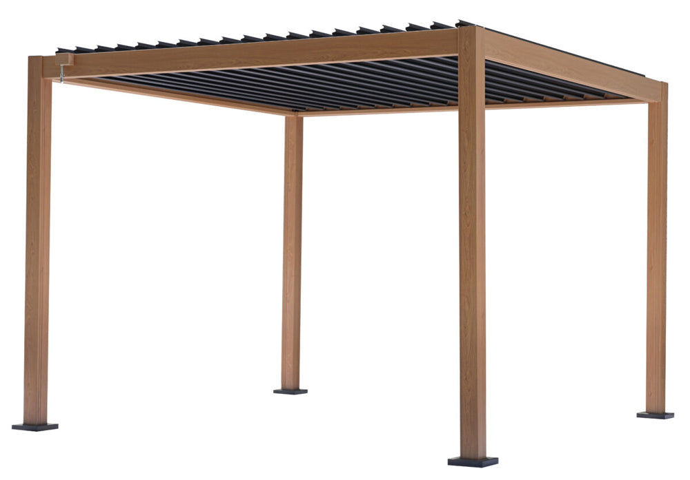 Pergola Texas Greenwood 3x4 Colore: Effetto legno