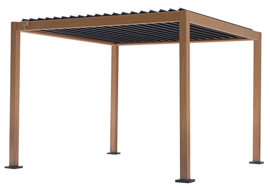 Pergola Texas Greenwood 3x4 Colore: Effetto legno
