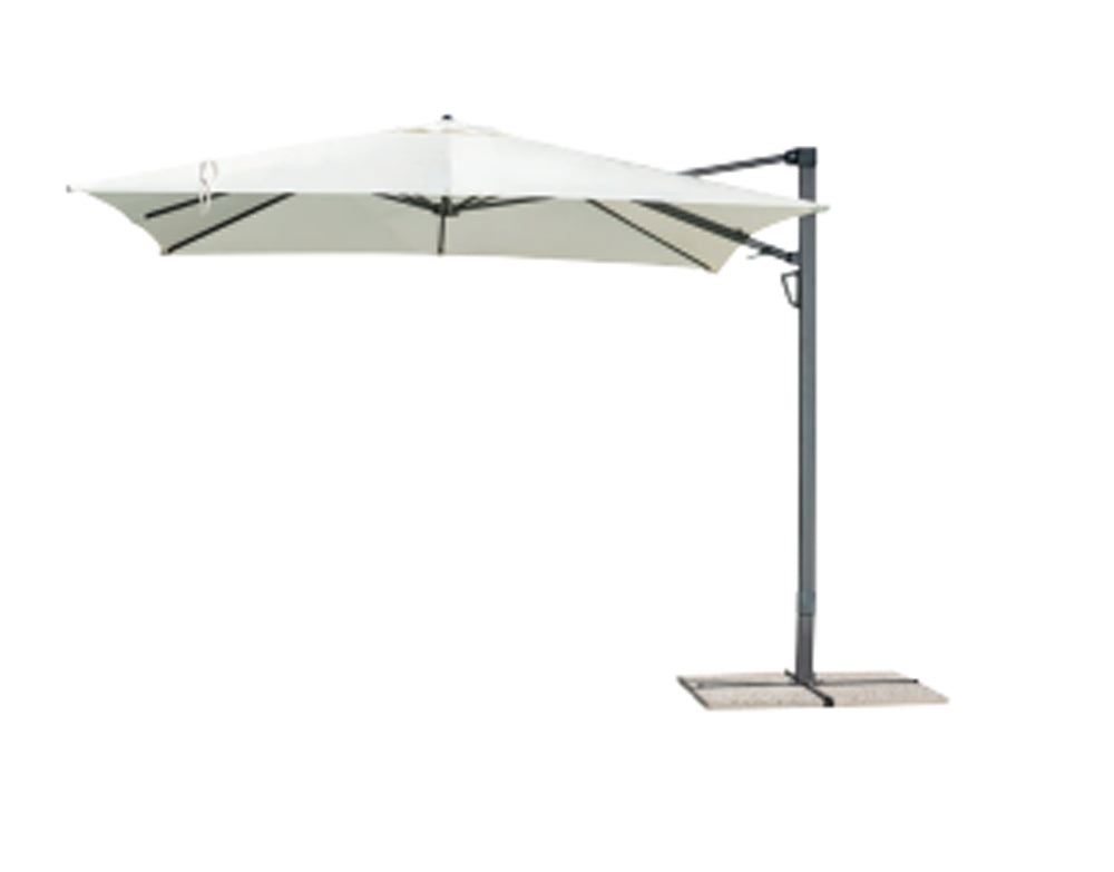 Ombrellone in poliestere Greenwood Colore: Antracite ed ecru'