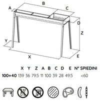 Barbeque Torino grill 100+40 Lisa
