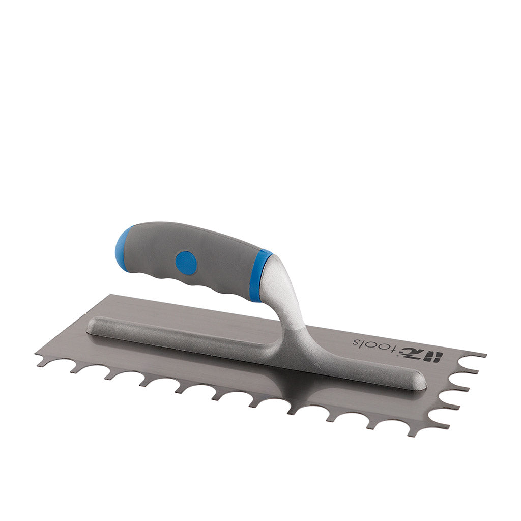 Frattazzo dentato curvo 28x12 cm 7C Tools