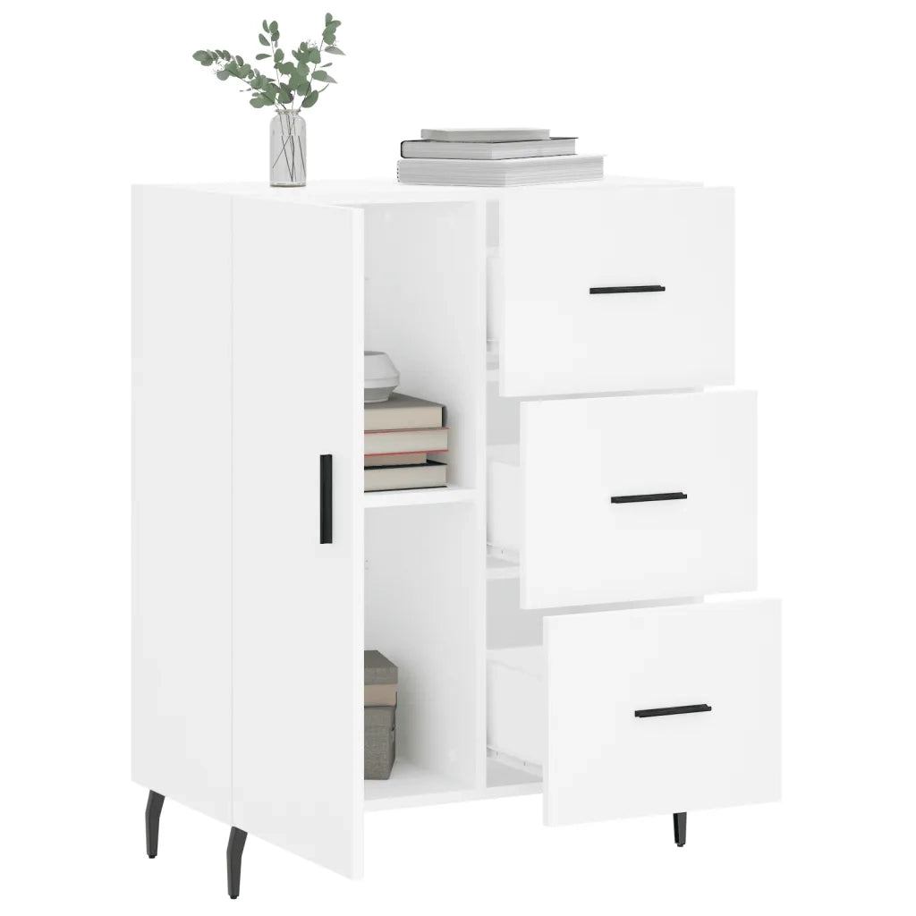 Credenza Bianca 69,5x34x90 cm in Legno Multistrato 827932