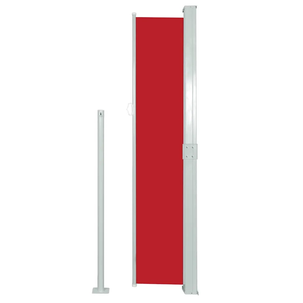 Tenda Laterale Retrattile per Patio 170x300 cm Rosso