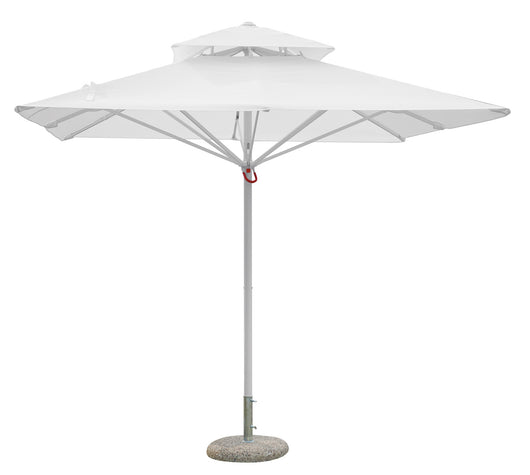 Ombrellone  3X3 Push Up - Fusto Bianco - Telo Bianco 1 Pz Colore: Bianco