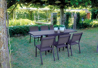 Tavolo Da Balcone Capannori - Allungabile 106/212 X 75 Cm - Alluminio  - Con Piano A Doghe In Alluminio Colore: Tortora