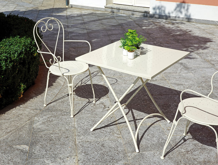 Sedia Sirmione C/Brac. - Ferro Avorio 1 Pz