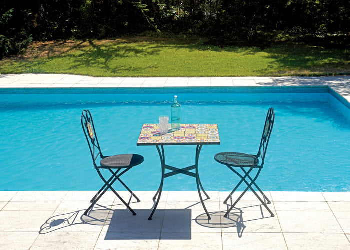 Tavolo Mosaico 70X70 - Disegno Maiolica 1 Pz