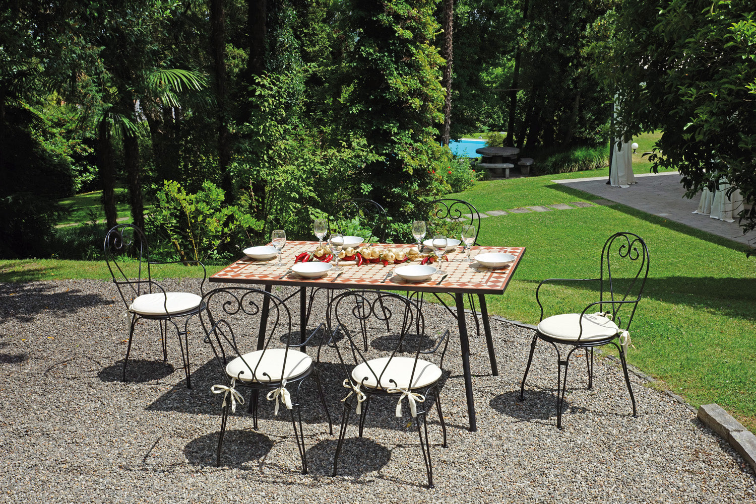 Tavolo Mosaico 150X90 - Ferro Nero 1 Pz