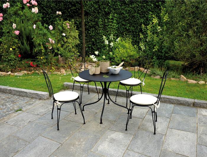 Tavolo Baveno Ø90 Cm - Ferro Nero 1 Pz