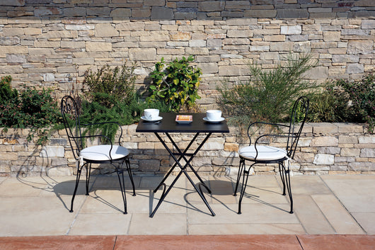 Sedia Stresa C/Brac - Ferro Nero - Impilab. 1 Pz