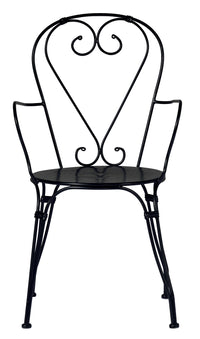 Sedia Stresa C/Brac - Ferro Nero - Impilab. 1 Pz