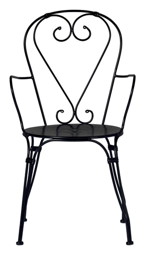 Sedia Stresa C/Brac - Ferro Nero - Impilab. 1 Pz