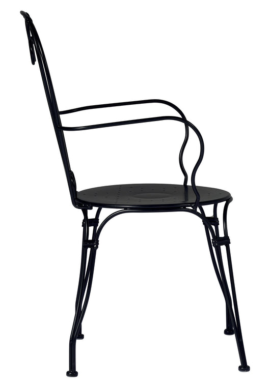 Sedia Stresa C/Brac - Ferro Nero - Impilab. 1 Pz