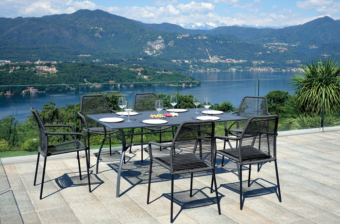 Tavolo Ameno 160X100 - Ferro Antracite - Rete 2 Pz