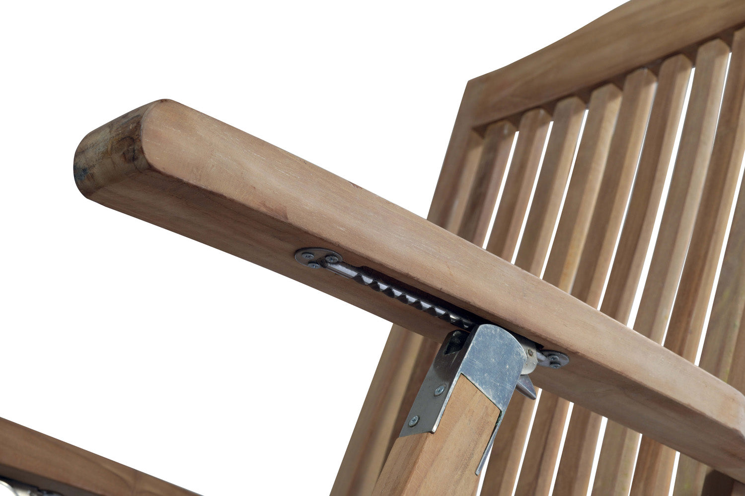 Poltrona Steamer reclinabile con cuscino Ecrù sfoderabile