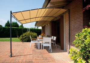 Pergola a parete Kansas in ferro 3X4 poli\sabbia Greenwood