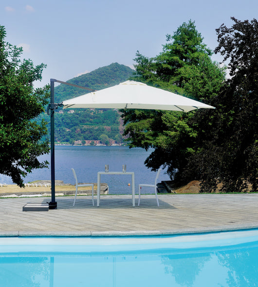 Ombrellone California 3X3 mezza base basculante Greenwood