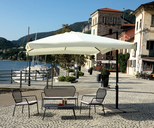 Ombrellone Florida 3X3 Palo Lat. Antracite Poli Ecru' 1 Pz