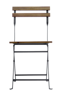 Set Bistro' Deluxe In Ferro E Legno - Tav. 55X55 1 Pz