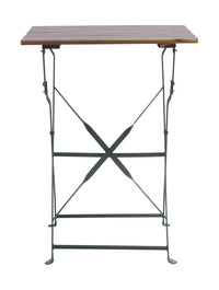 Set Bistro' Deluxe In Ferro E Legno - Tav. 55X55 1 Pz