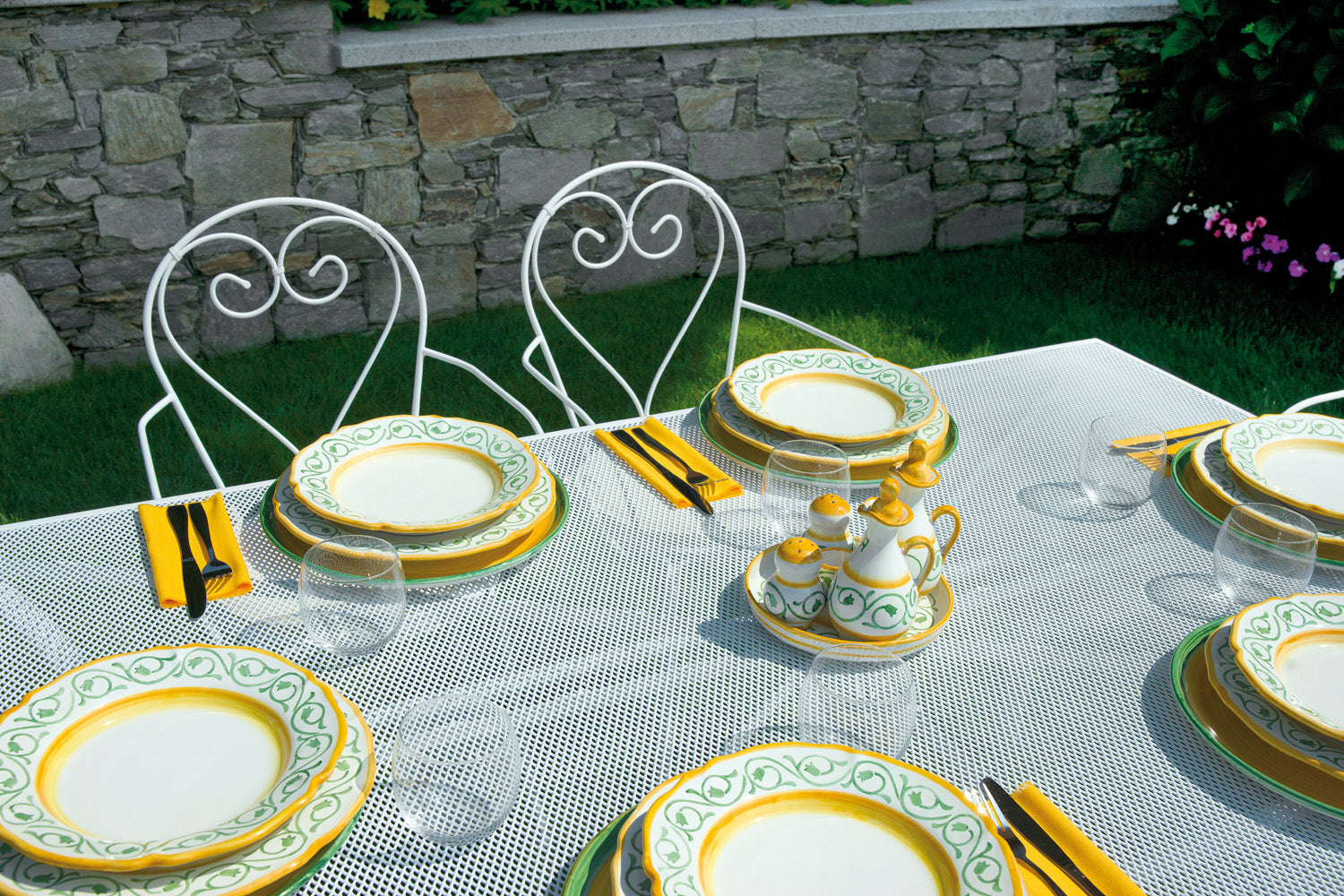 Tavolo Desenzano 160X100 - Ferro Avorio 2 Pz