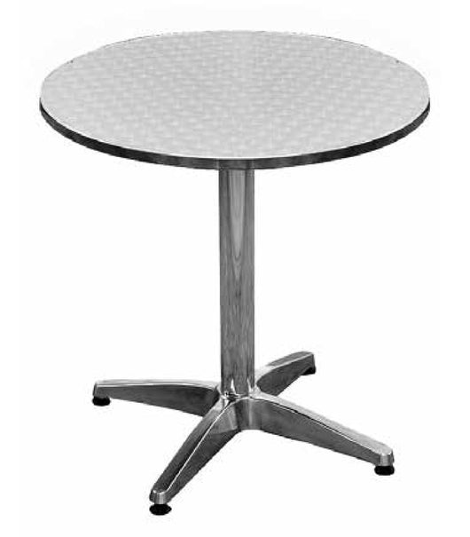 Tavolo  Ø70 Alu/Acciaio 1 Pz