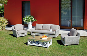 Set Jaipur Gr.Kubu Nat Sb/Legno Mango/Cusc Mel 4 Pz