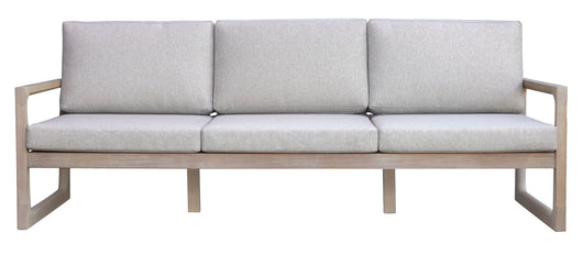 Salotto Dresda In Acacia Con Divano A 3 Posti Finitura Color Teak 2 Pz