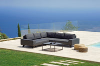 Set Houston In Alu E Textilene - Cuscini Grigi 2 Pz