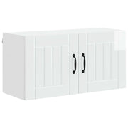 Pensile da cucina | Armadietto a muro LUCCA Bianco Lucido 80 x 31 x 40 cm