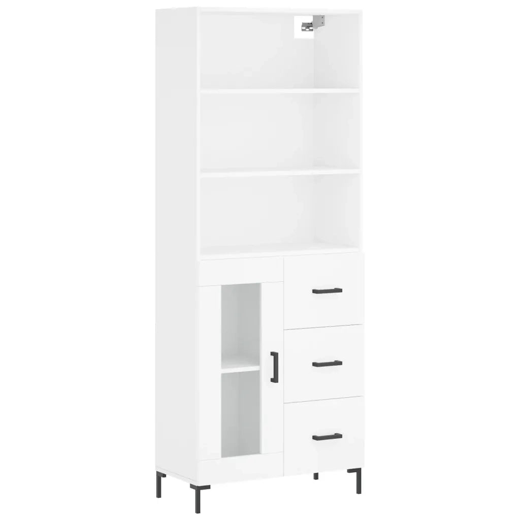 Credenza Bianca 69,5x34x180 cm in Legno Multistrato 3189509
