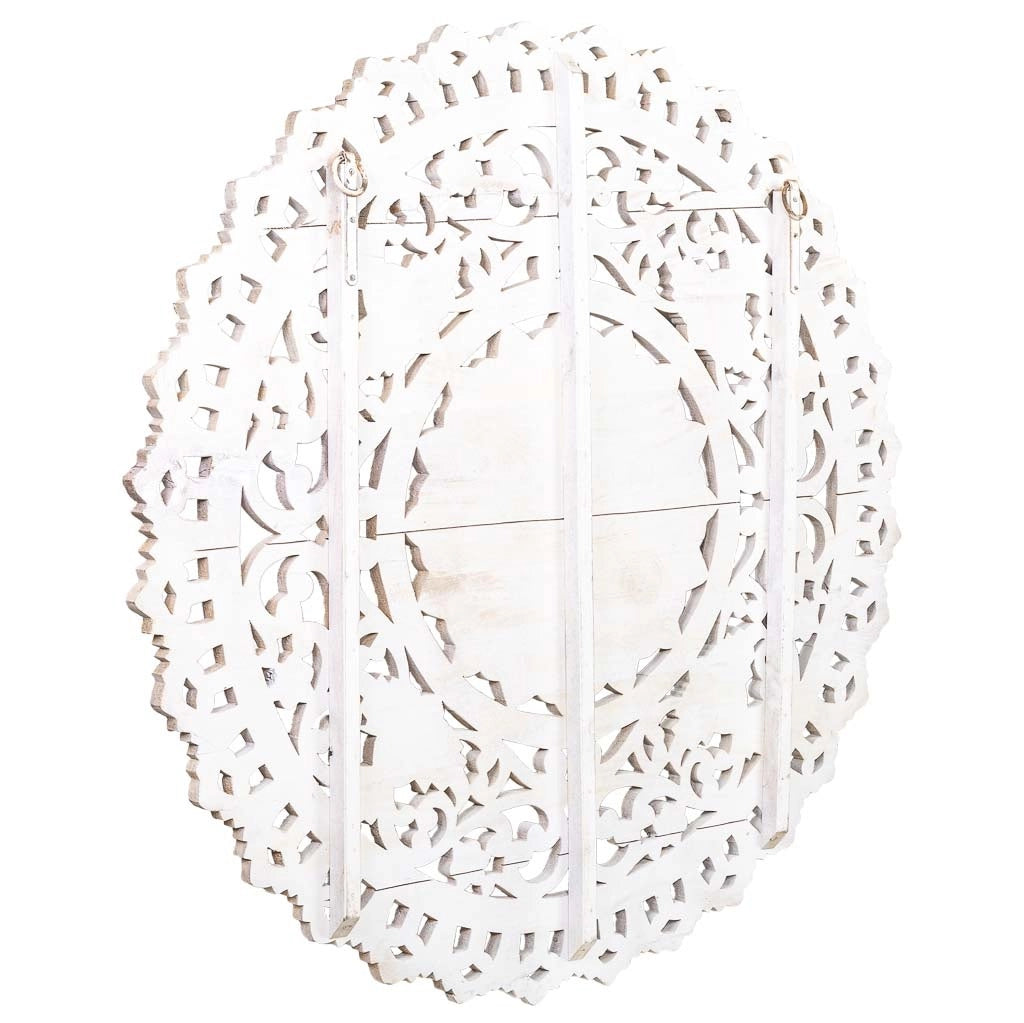 Pannello legno intagliato invecchiato 150x5x150h cm
