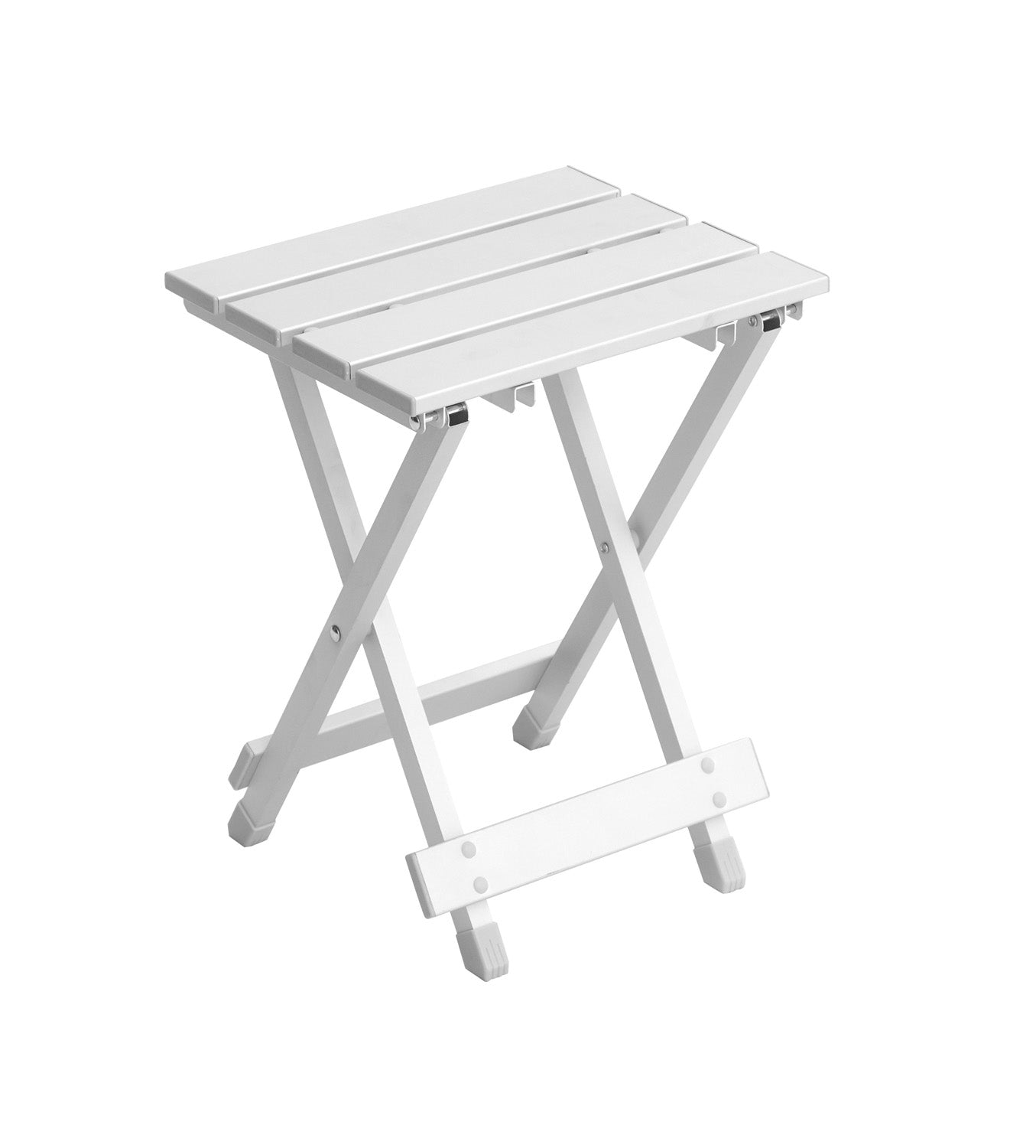 Tavolino Pieghevole In Alluminio  10 Pz Colore: Bianco