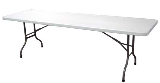 Tavolo Pieghevole Catering - Piano In Polietilene Alta Densità - 244 X 76 X H. 74 Cm - Tubo Ø 28 X 1 Mm