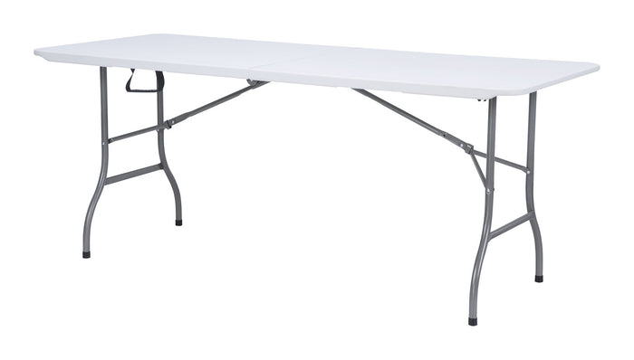 Tavolo Pieghevole Catering - Piano In Polietilene Alta Densità - 244 X 76 X H. 74 Cm - Tubo Ø 28 X 1 Mm