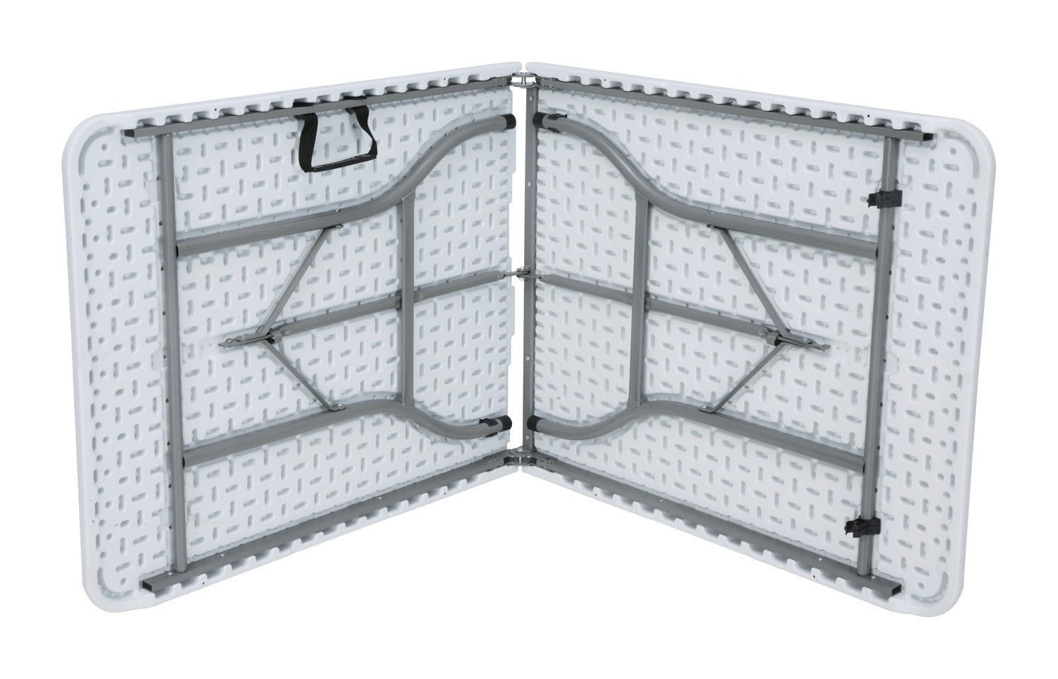 Tavolo Pieghevole Catering - Piano In Polietilene Alta Densità - 244 X 76 X H. 74 Cm - Tubo Ø 28 X 1 Mm