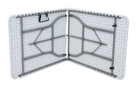 Tavolo Pieghevole Catering - Piano In Polietilene Alta Densità - 244 X 76 X H. 74 Cm - Tubo Ø 28 X 1 Mm