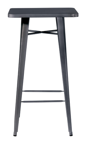 Tavolo Alto 60X60 Lamiera  1 Pz Colore: Piombo