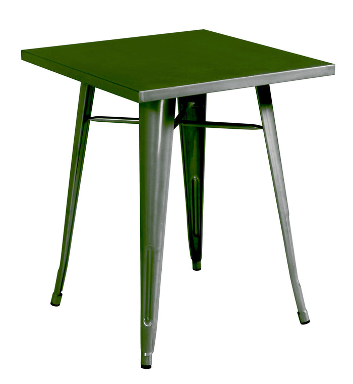 Tavolo Lamiera 60X60         2 Pz Colore: Silver