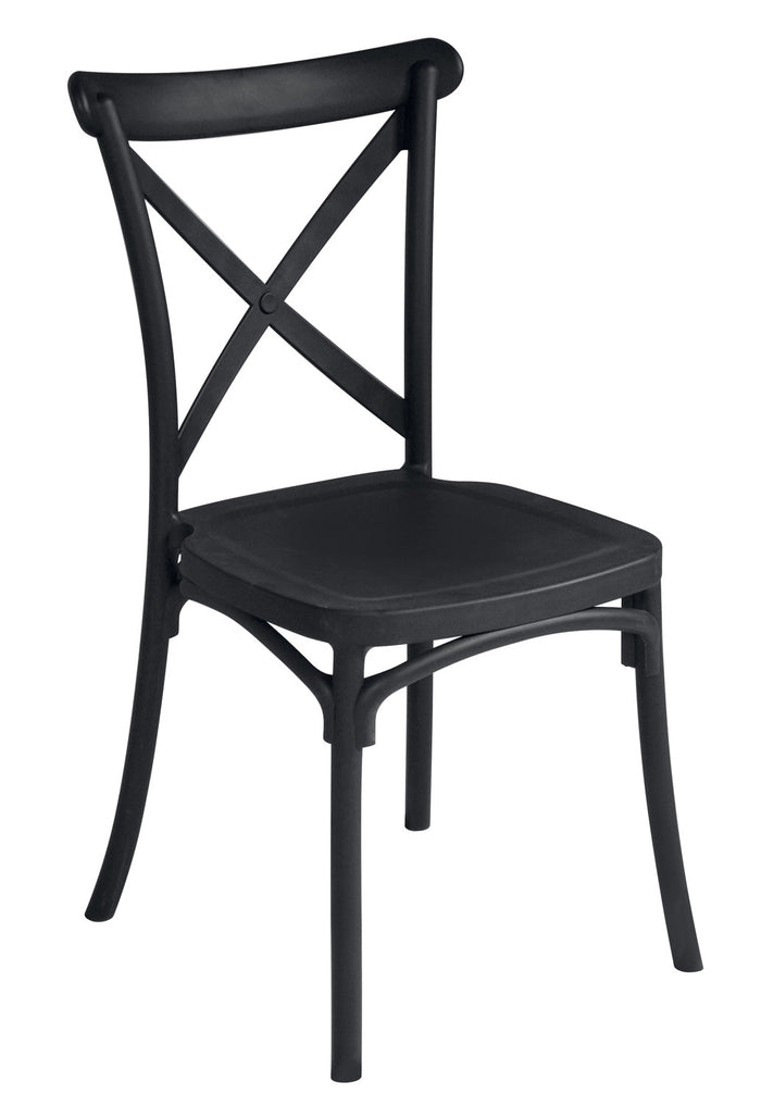 Sedia Trattoria In Polipropilene  1 Pz Colore: Antracite