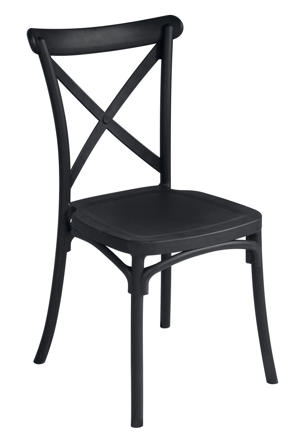 Sedia Trattoria In Polipropilene  1 Pz Colore: Antracite