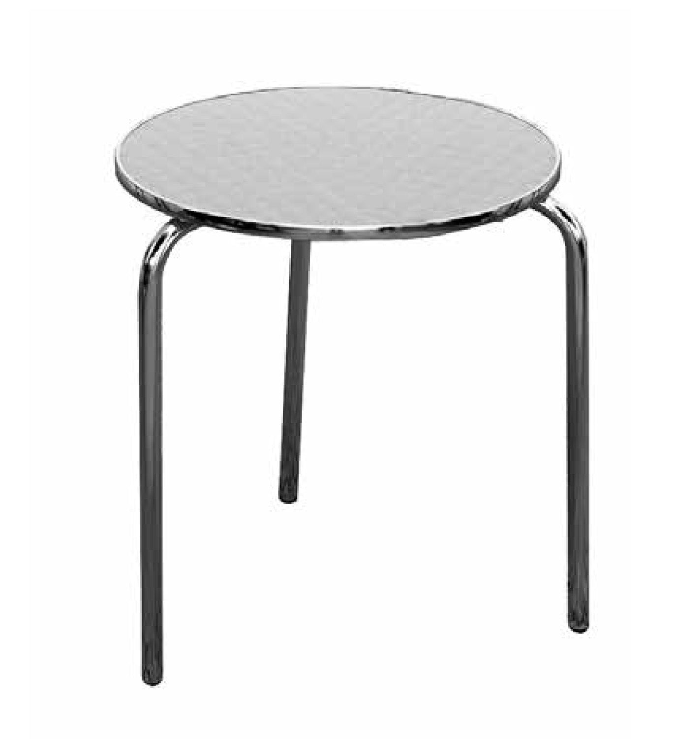 Tavolo  Ø60 Alu/Acciaio 1 Pz