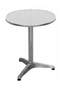 Tavolo  Ø60 Alu/Acciaio 1 Pz